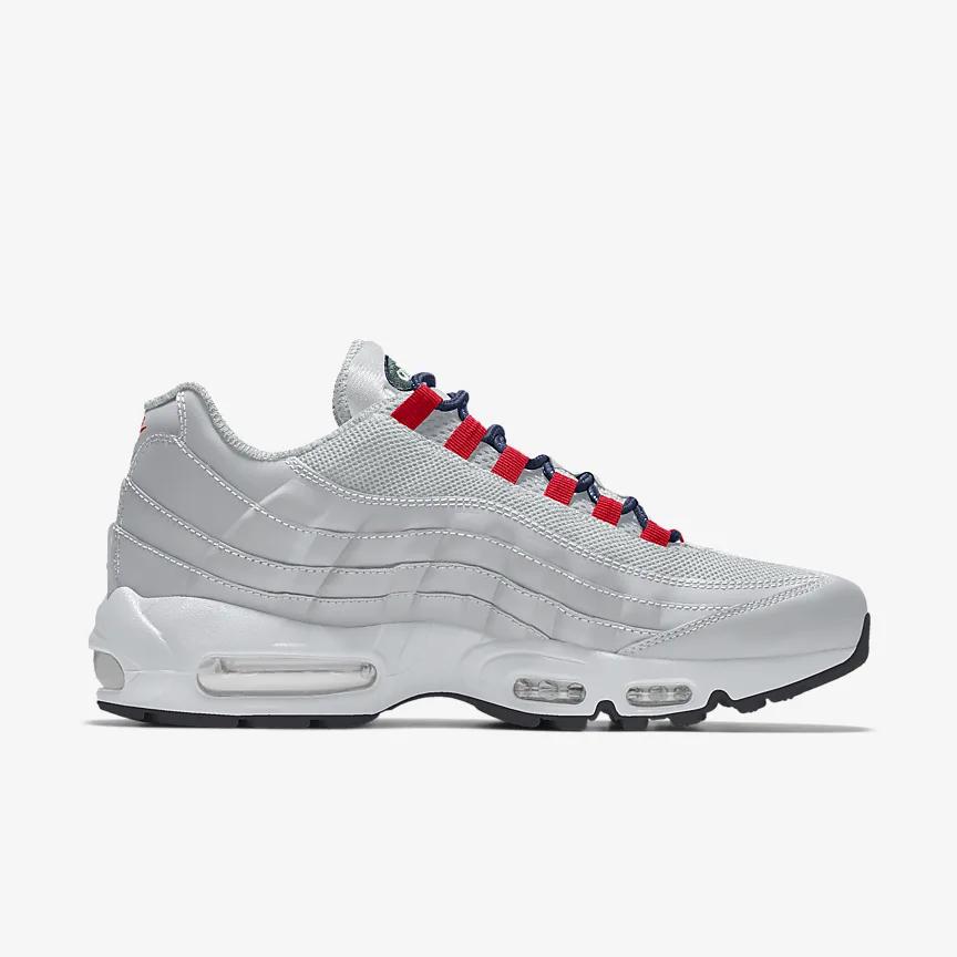 Giày Nike Air Max 95 By You Nam Trắng Đỏ